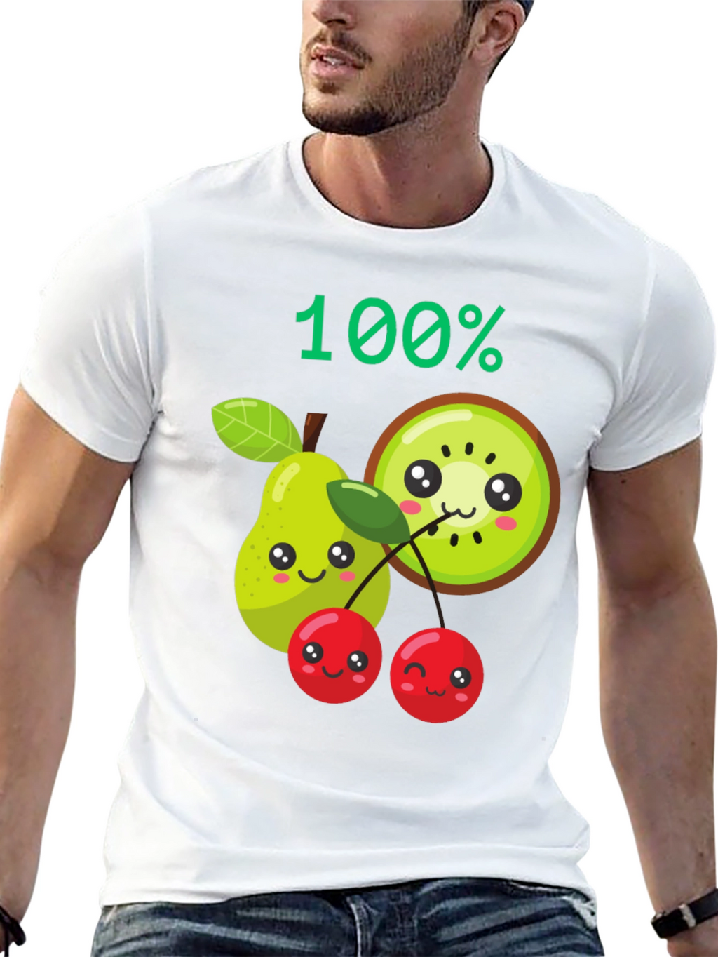 100% Fruit Kawaii Graphic Tee