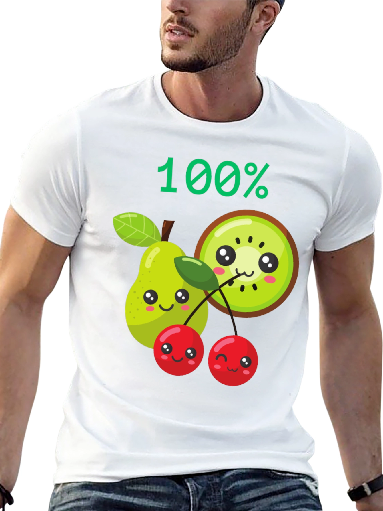 100% Fruit Kawaii Graphic Tee