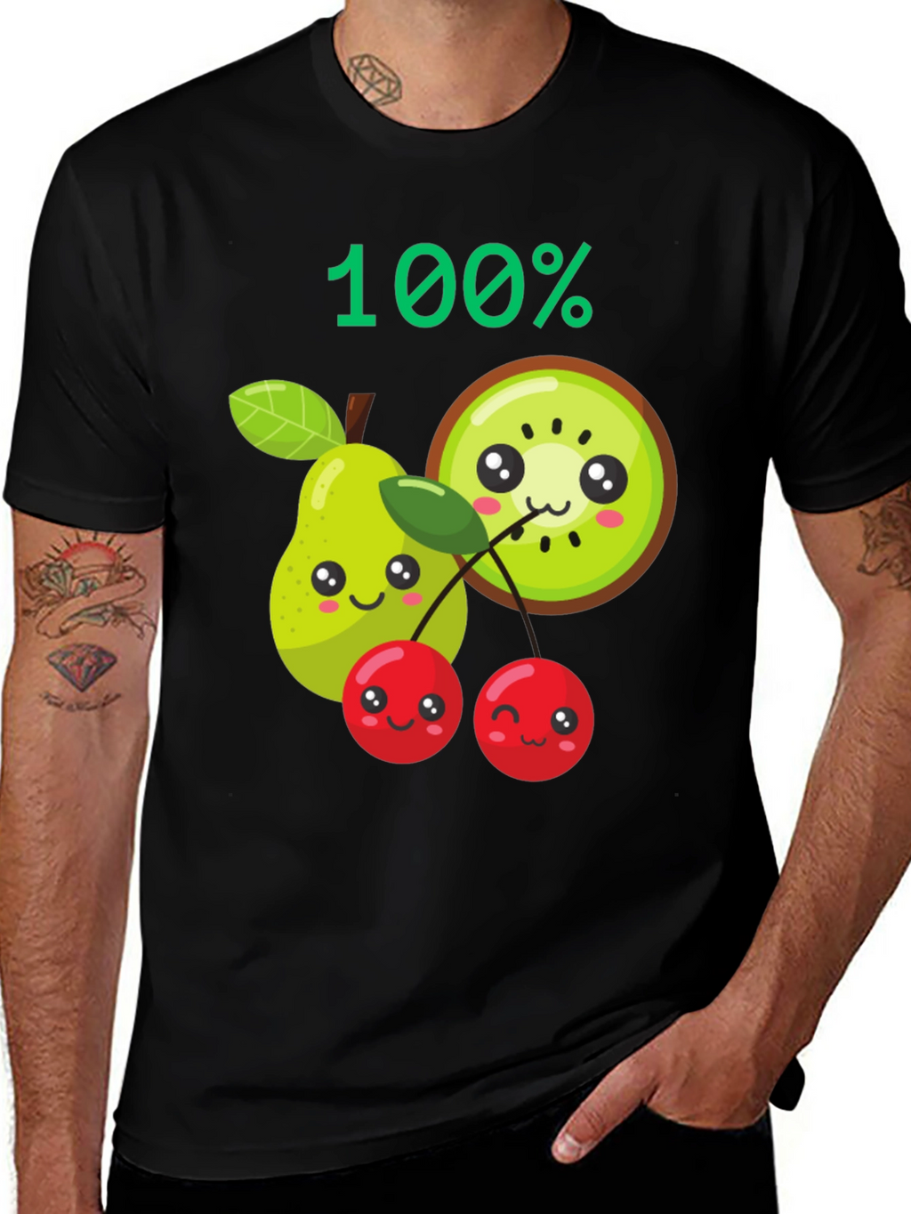 100% Fruit Kawaii Graphic Tee