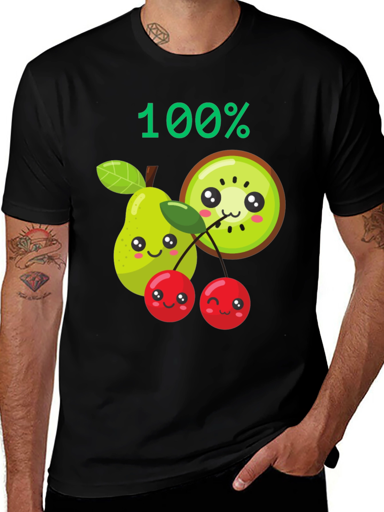 100% Fruit Kawaii Graphic Tee