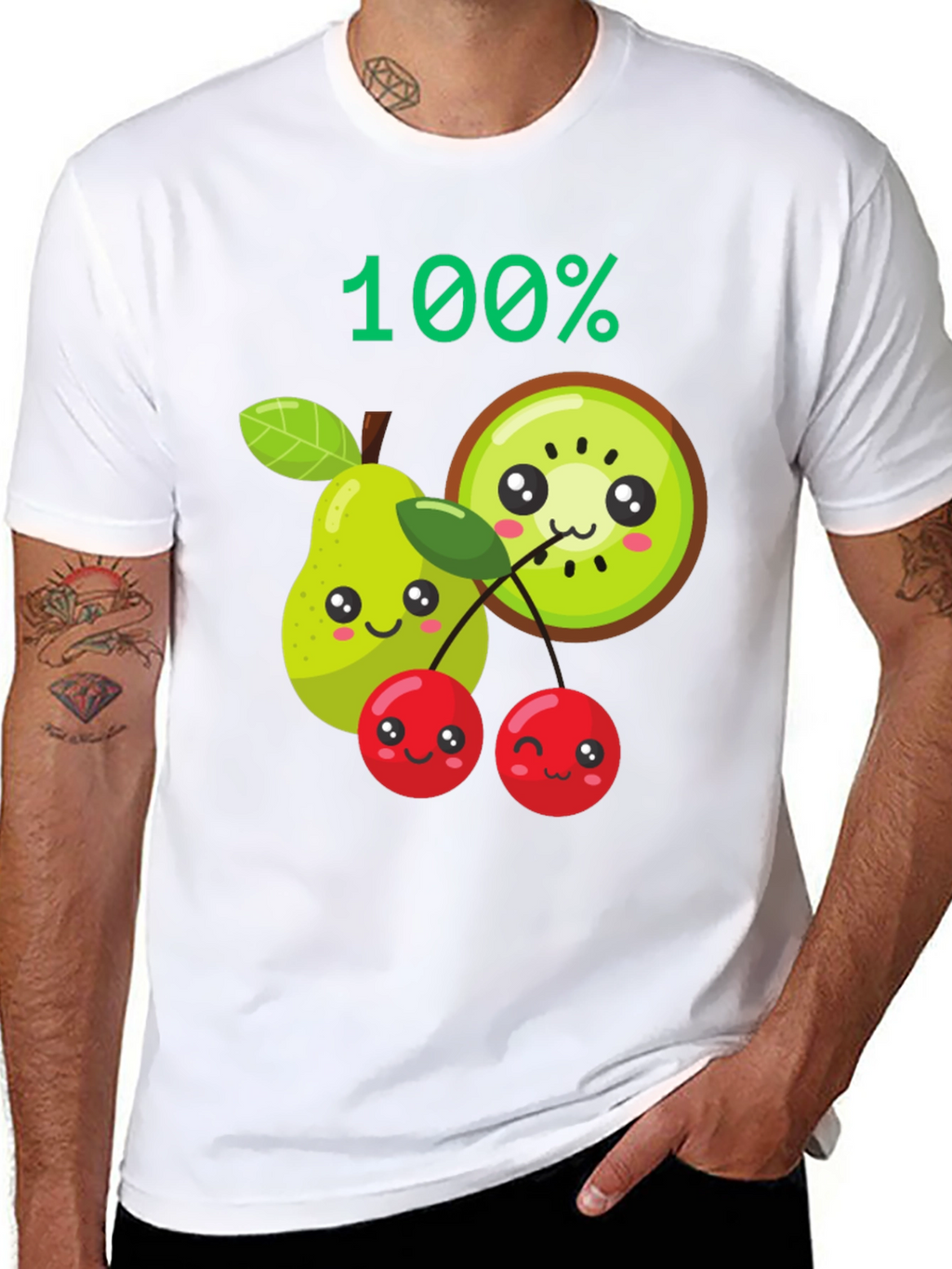 100% Fruit Kawaii Graphic Tee