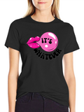 Its Whatever Bubble Gum Lip T-Shirt