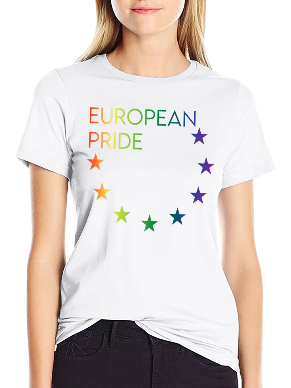 European Pride Rainbow Star T-Shirt
