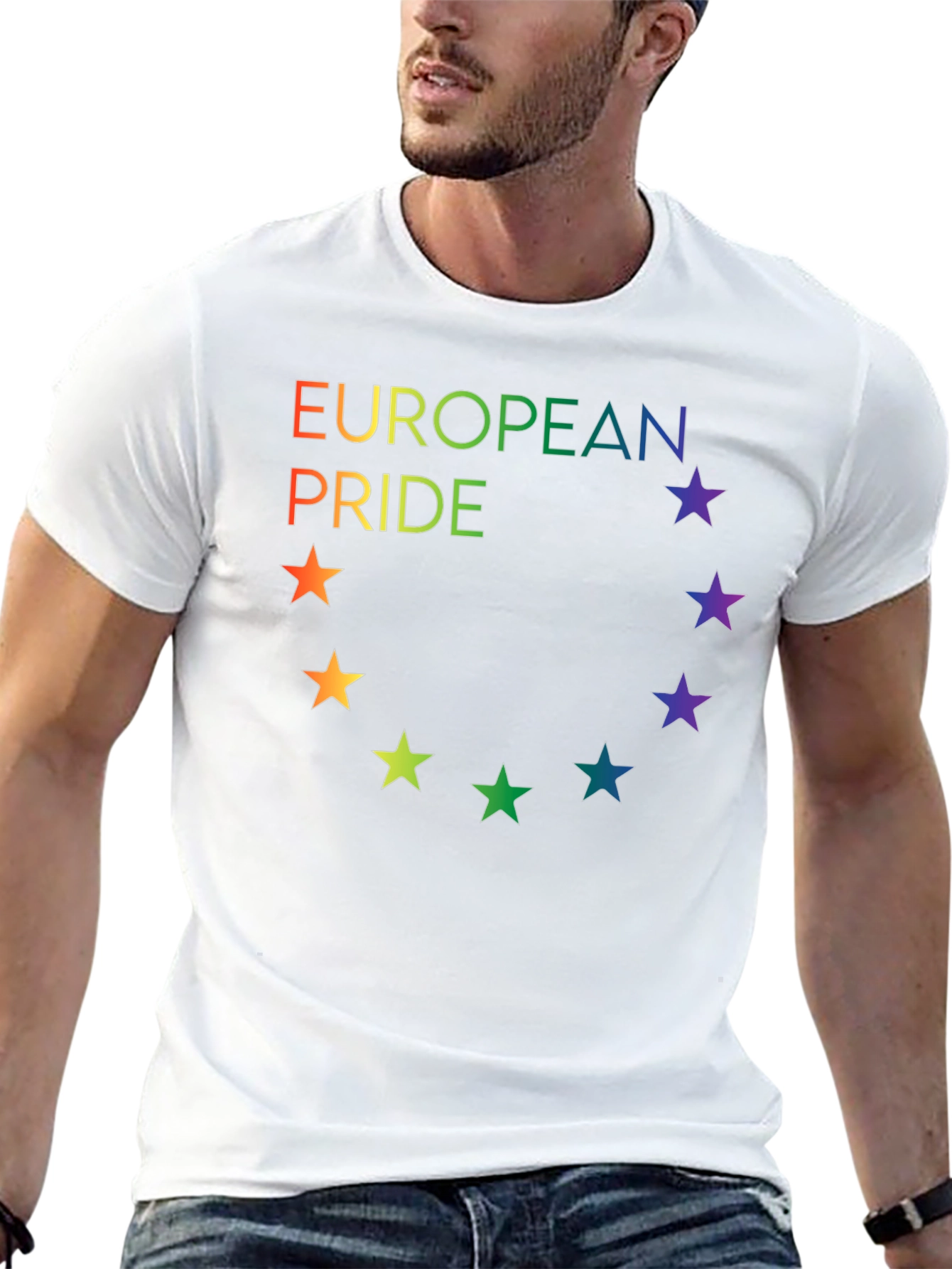 European Pride Rainbow Star T-Shirt