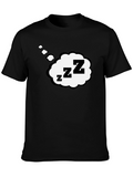 Sleepy Zs Graphic Tee - Soft Cotton Casual Shirt