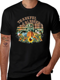 Thankful & Blessed Truck Graphic T-Shirt