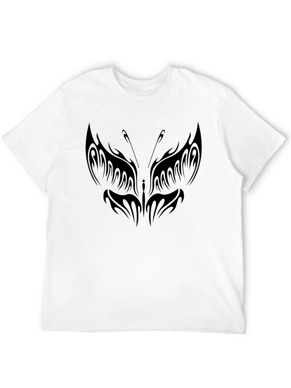 Butterfly Tattoo Graphic Black T-Shirt