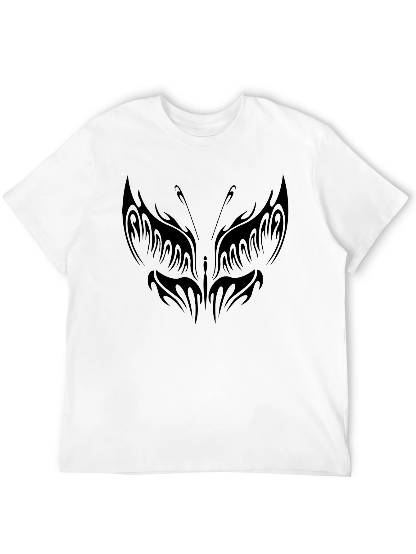 Butterfly Tattoo Graphic Black T-Shirt