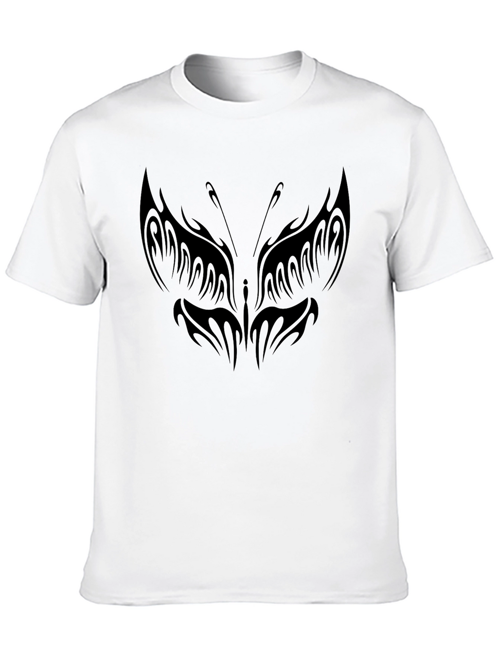 Butterfly Tattoo Graphic Black T-Shirt
