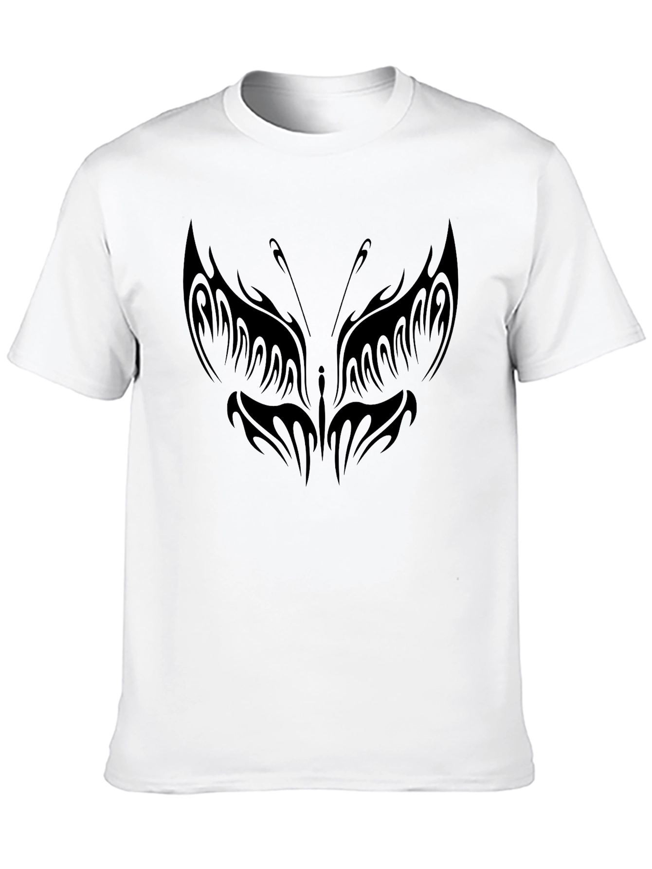 Butterfly Tattoo Graphic Black T-Shirt