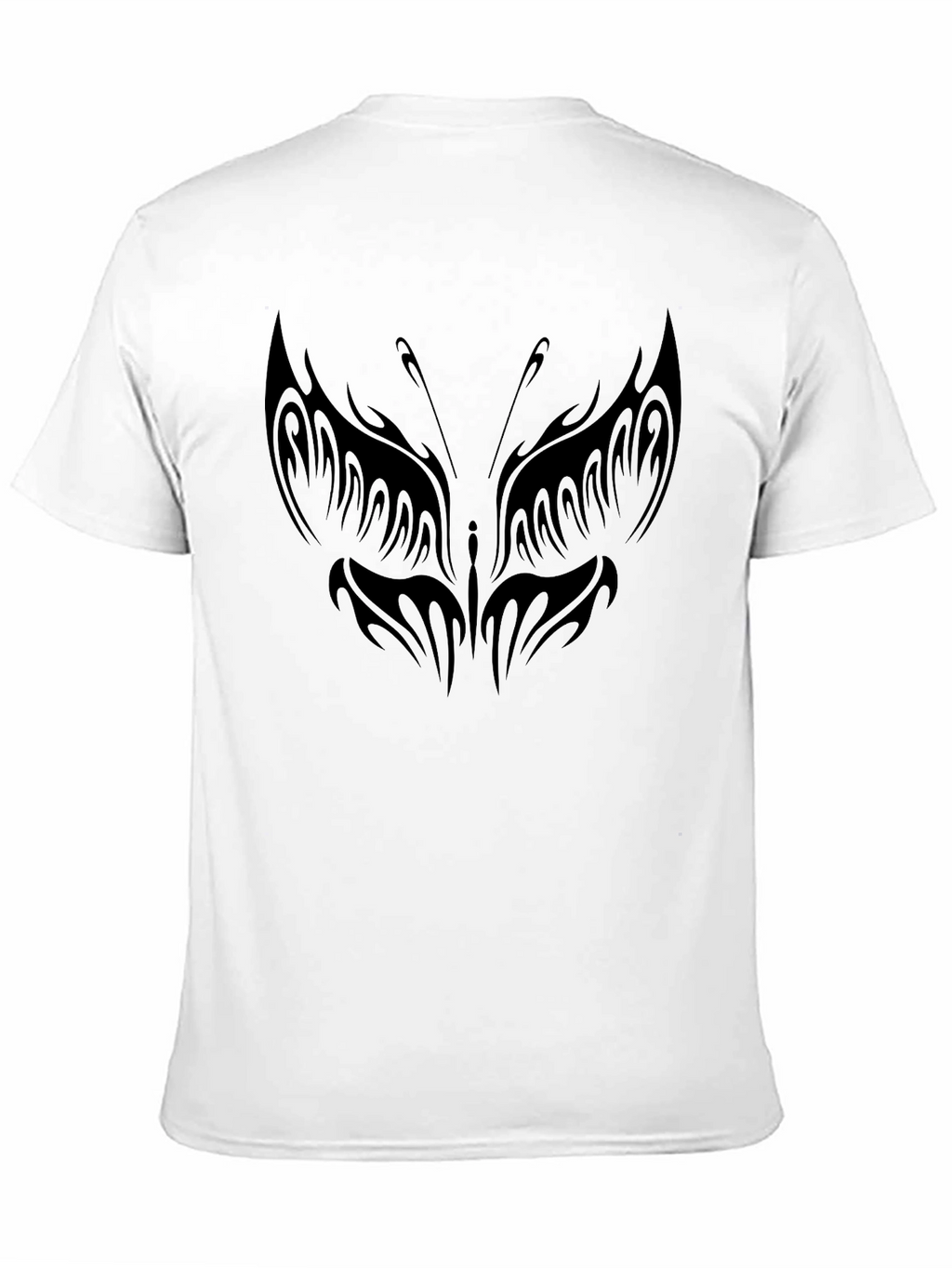 Butterfly Tattoo Graphic Black T-Shirt