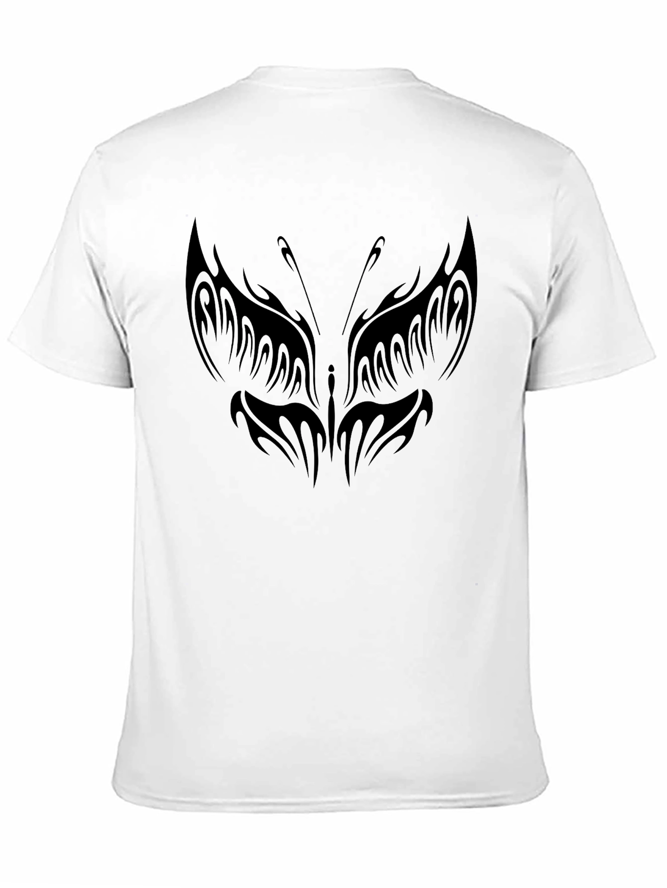 Butterfly Tattoo Graphic Black T-Shirt
