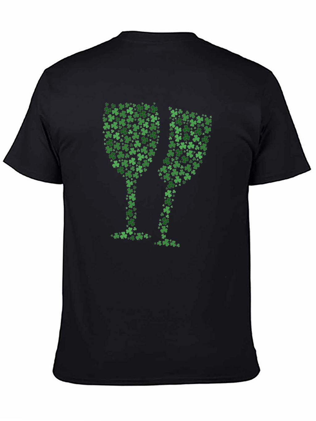 Shamrock Clover Wine Glasses T-Shirt