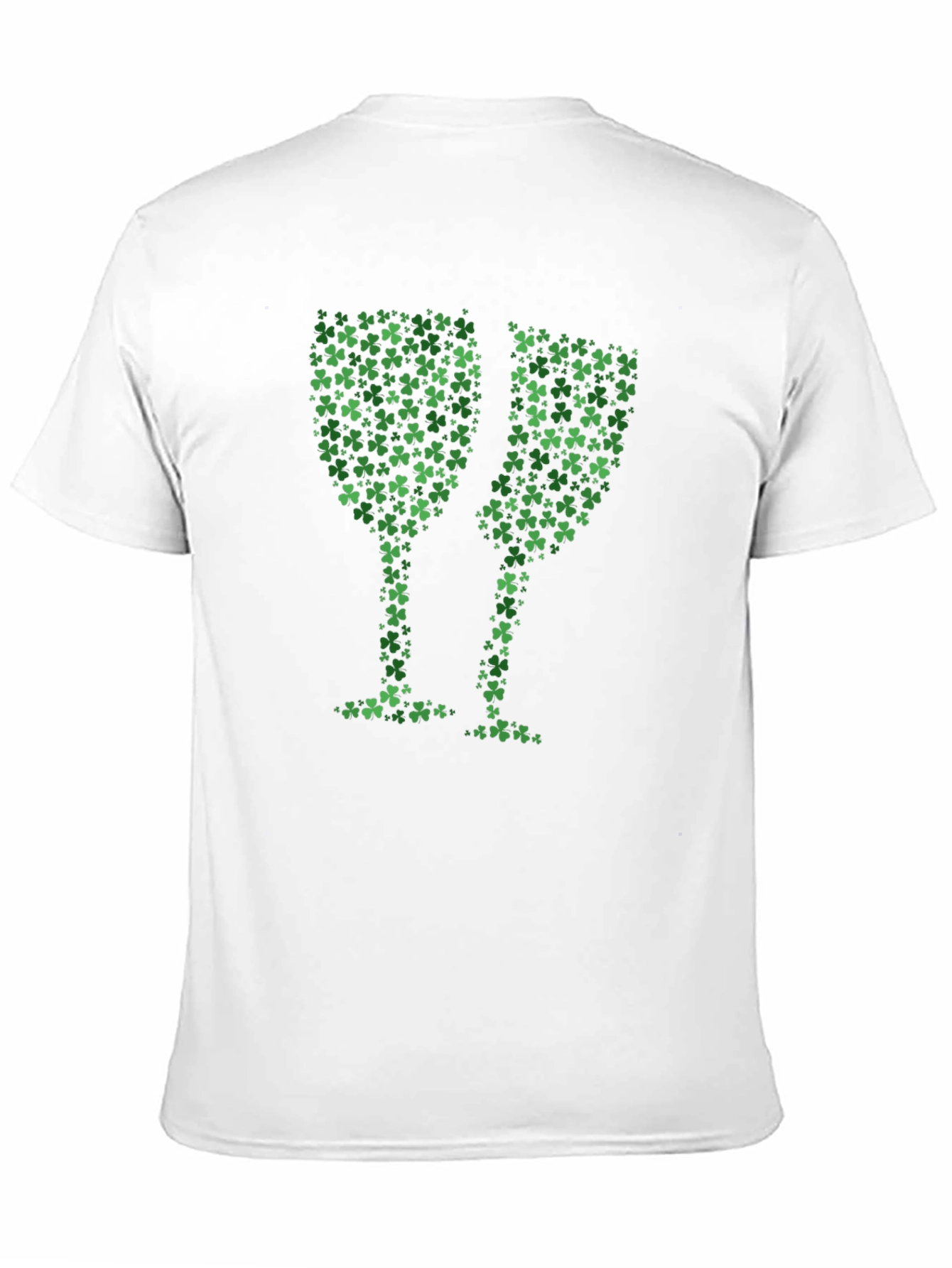 Shamrock Clover Wine Glasses T-Shirt