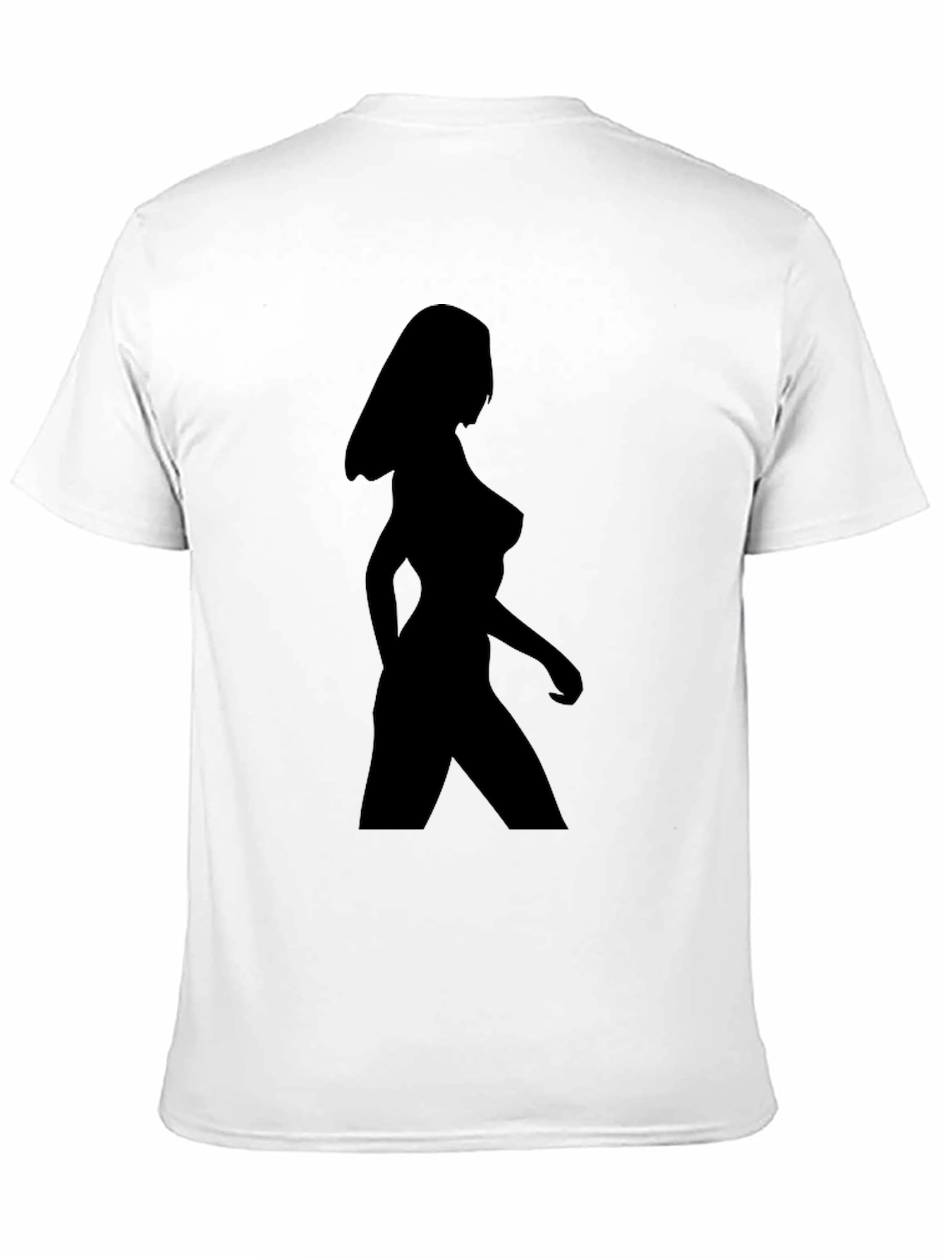 Black Silhouette Woman Graphic Tee