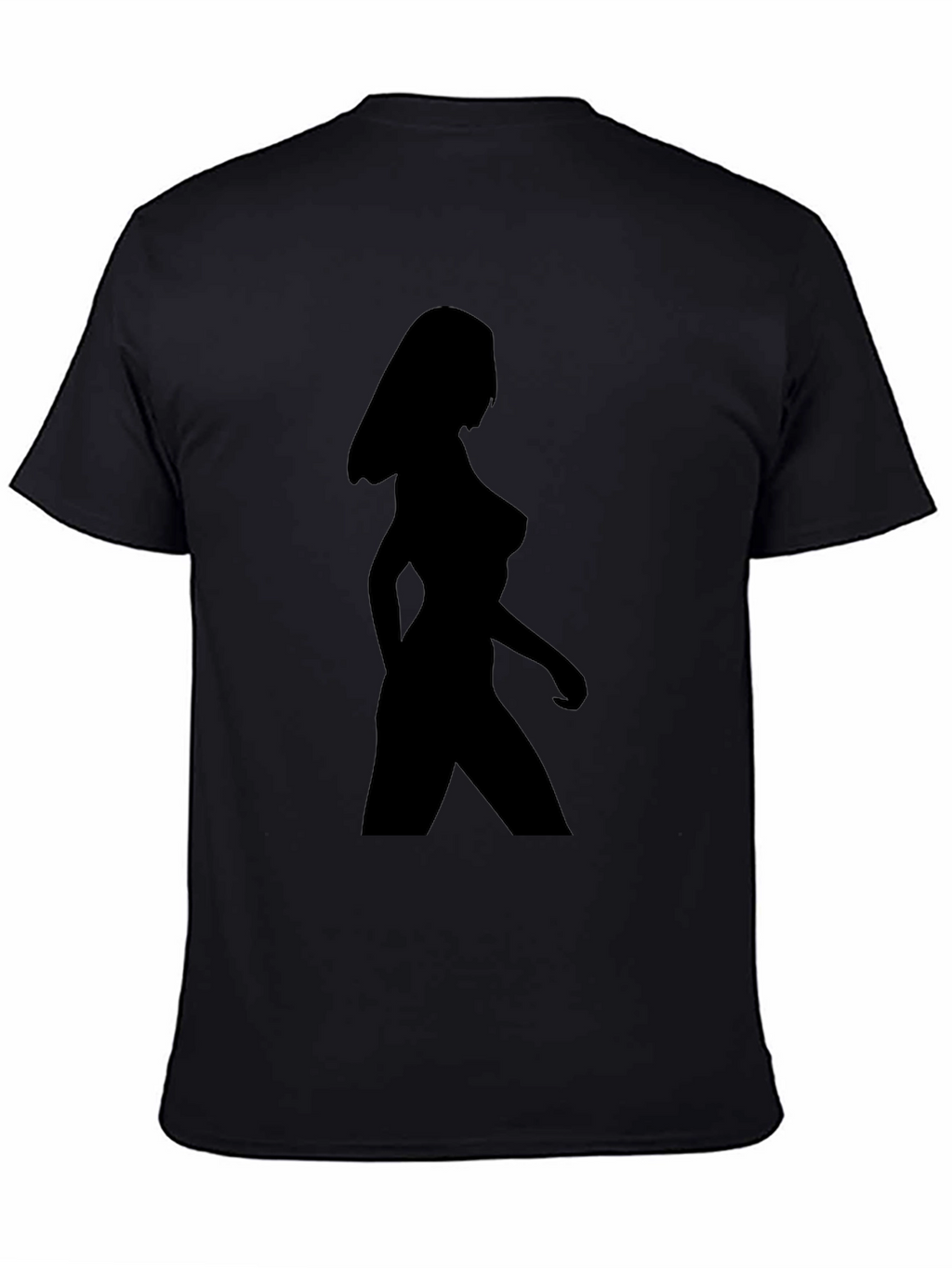 Black Silhouette Woman Graphic Tee