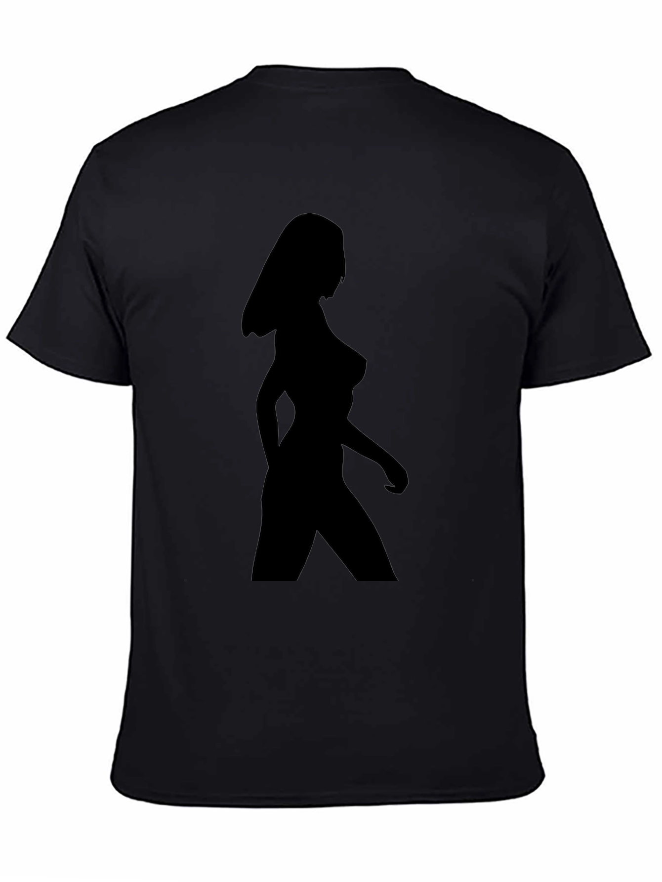 Black Silhouette Woman Graphic Tee