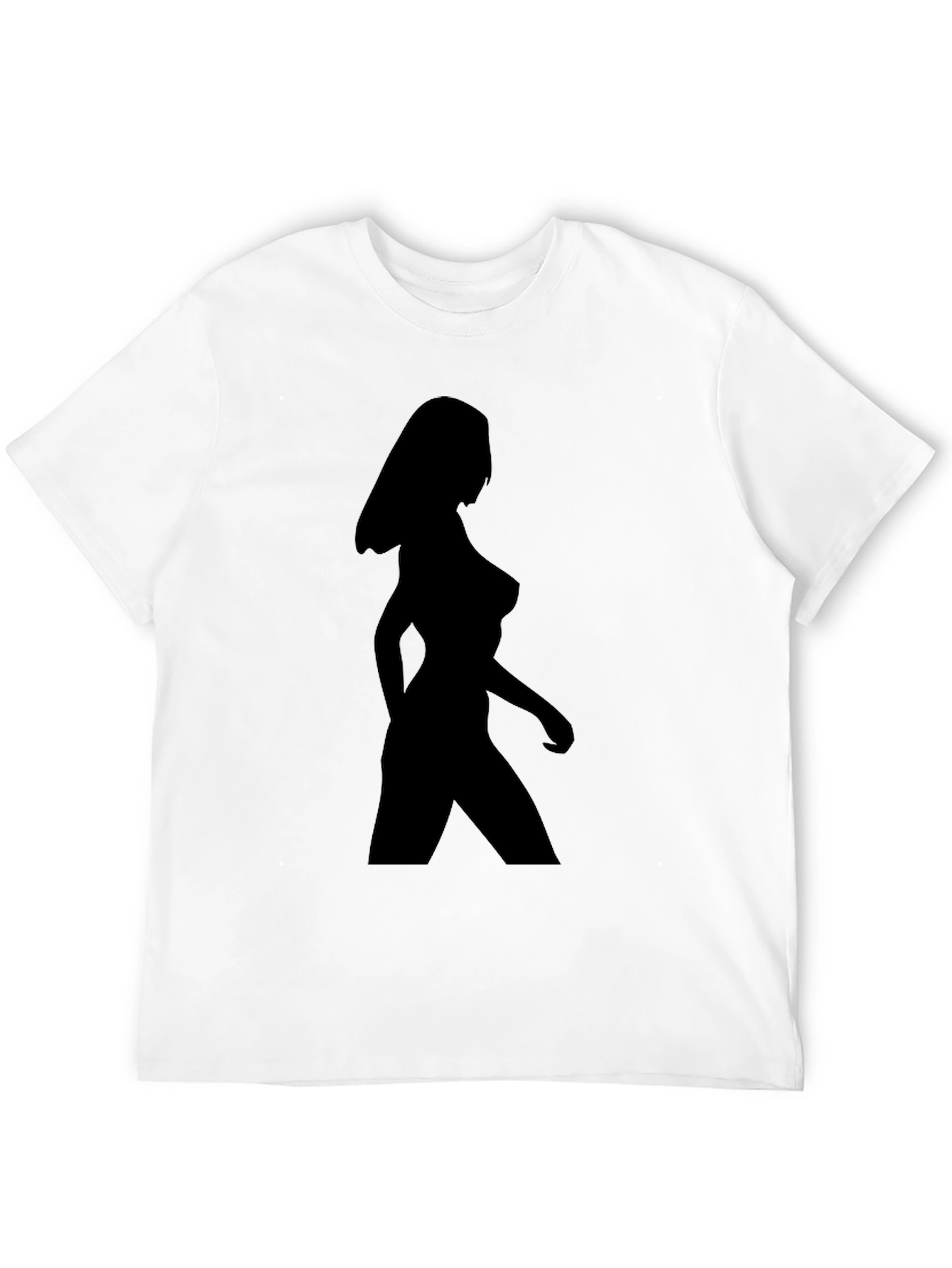 Black Silhouette Woman Graphic Tee