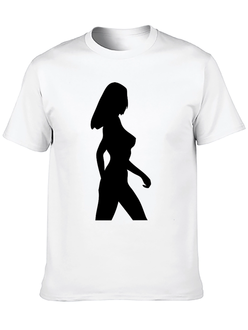 Black Silhouette Woman Graphic Tee