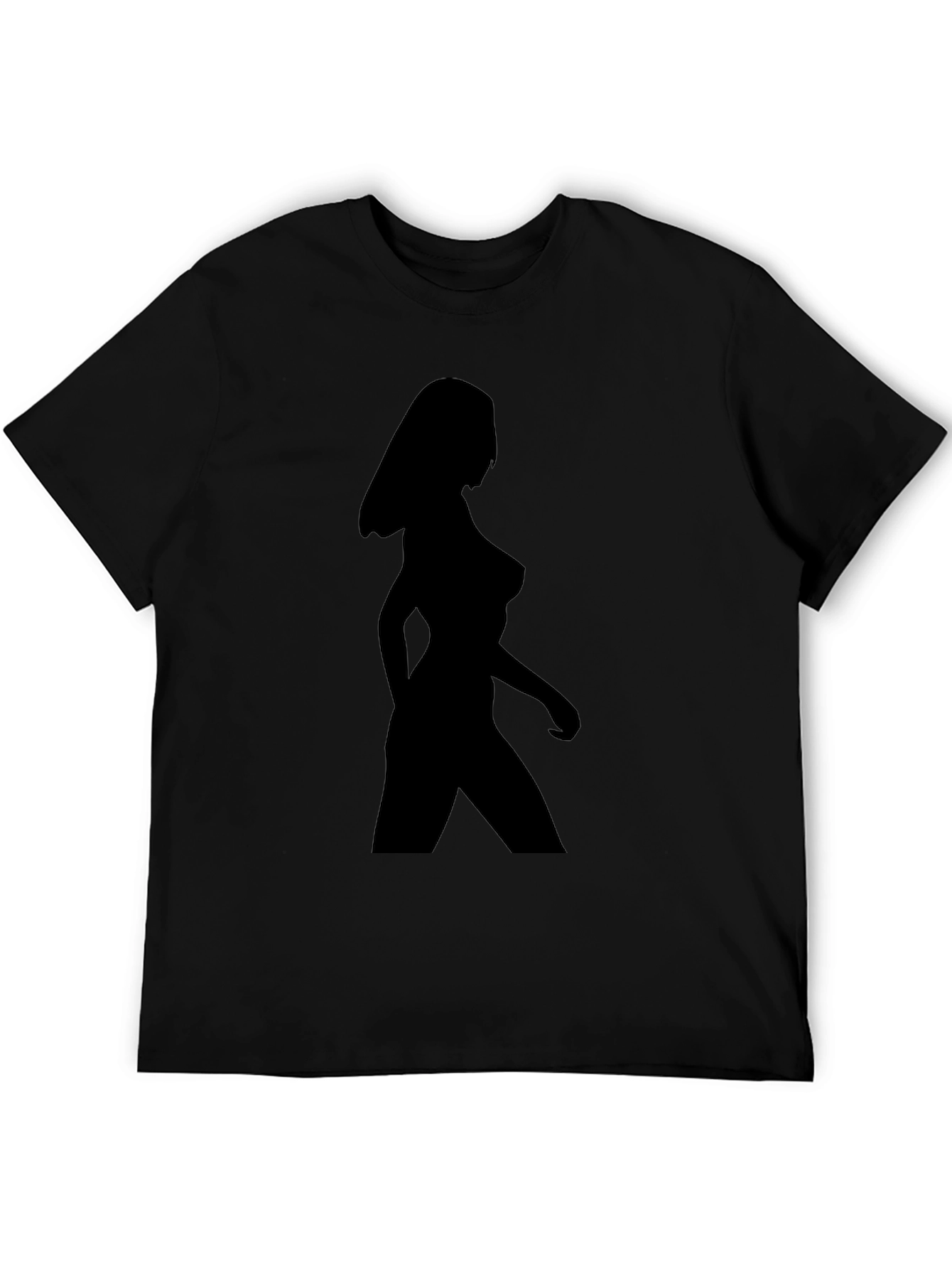 Black Silhouette Woman Graphic Tee