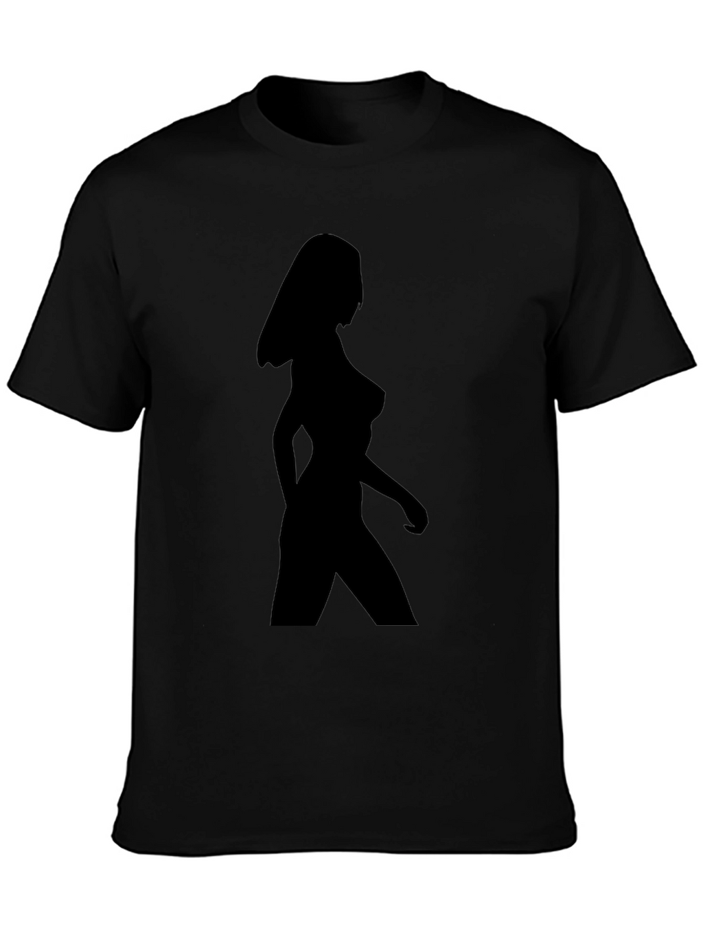 Black Silhouette Woman Graphic Tee