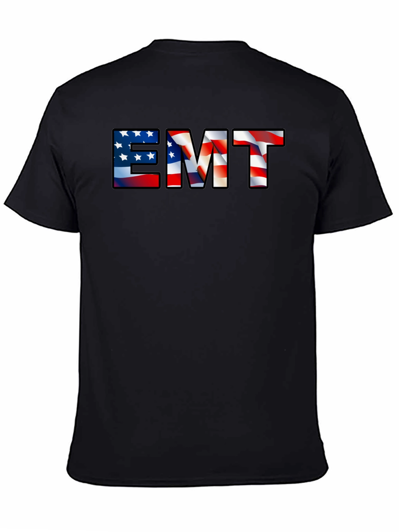 EMT American Flag Graphic T-Shirt - Patriotic Emergency Medical Tech Tee