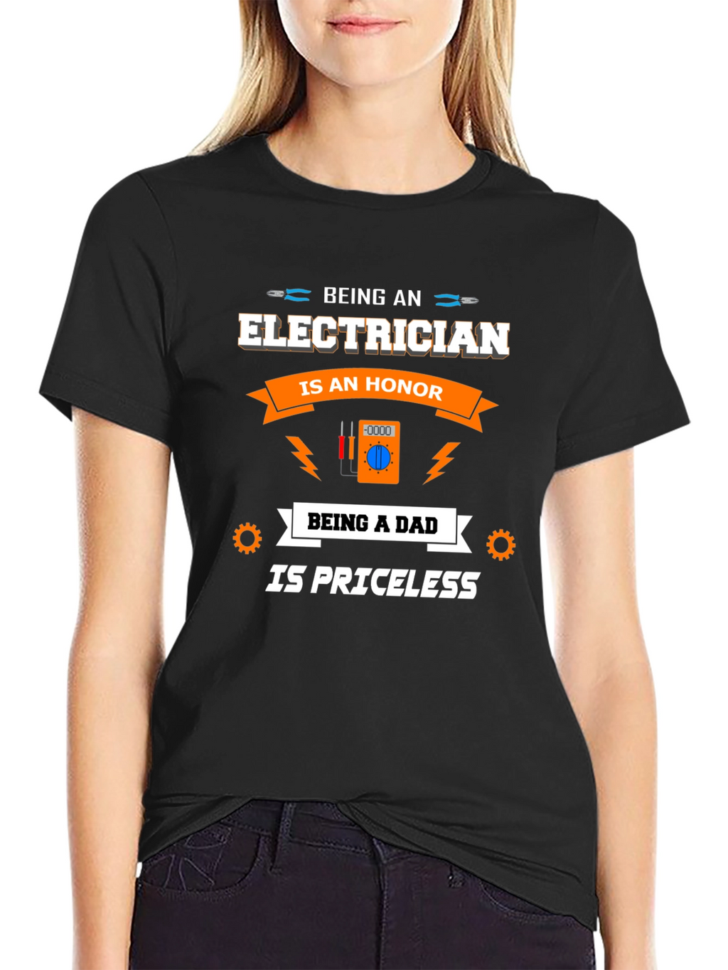 Electrician Dad T-Shirt - Honor & Priceless