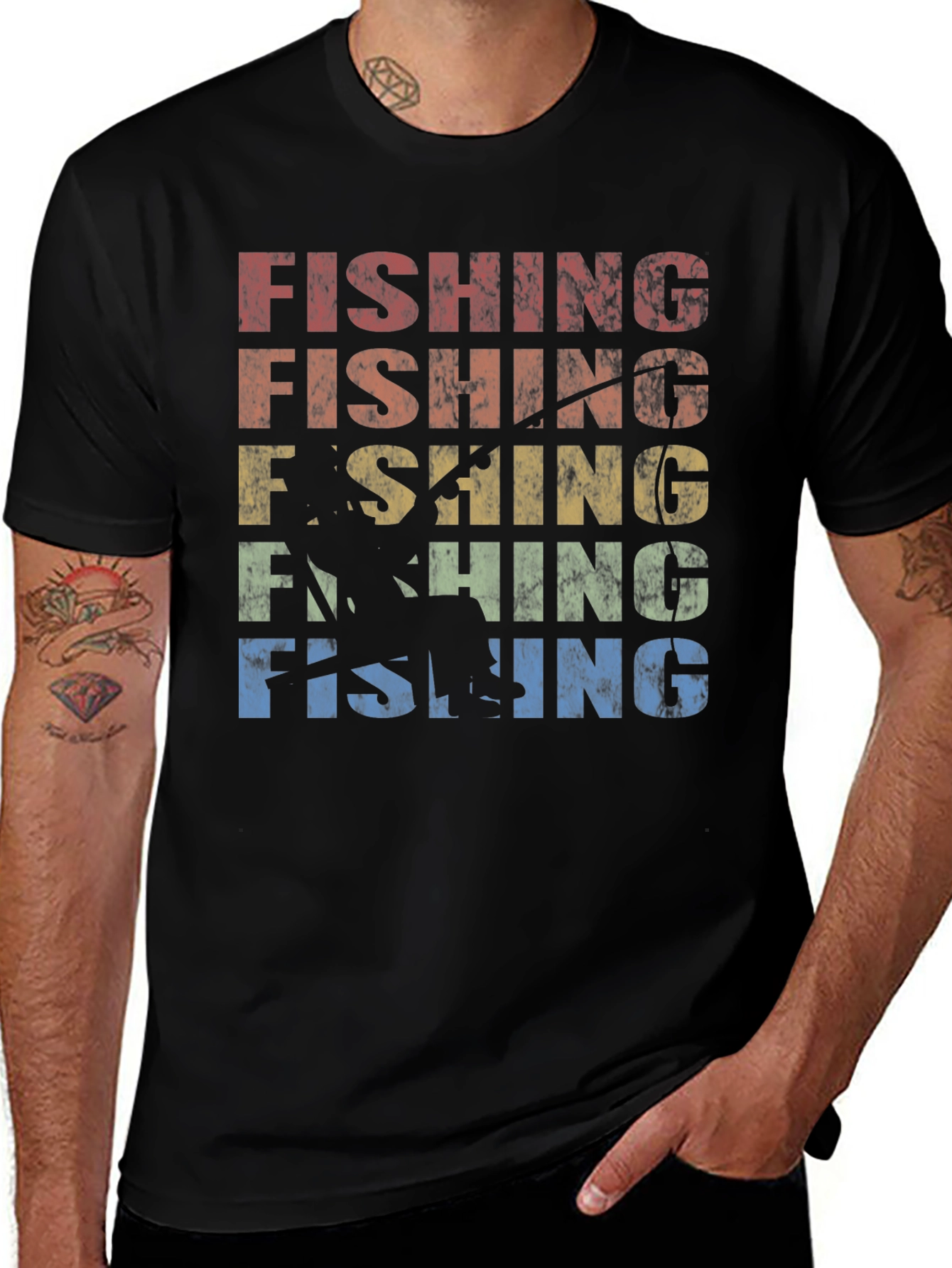 Vintage Fishing T-Shirt | Mens Graphic Tee