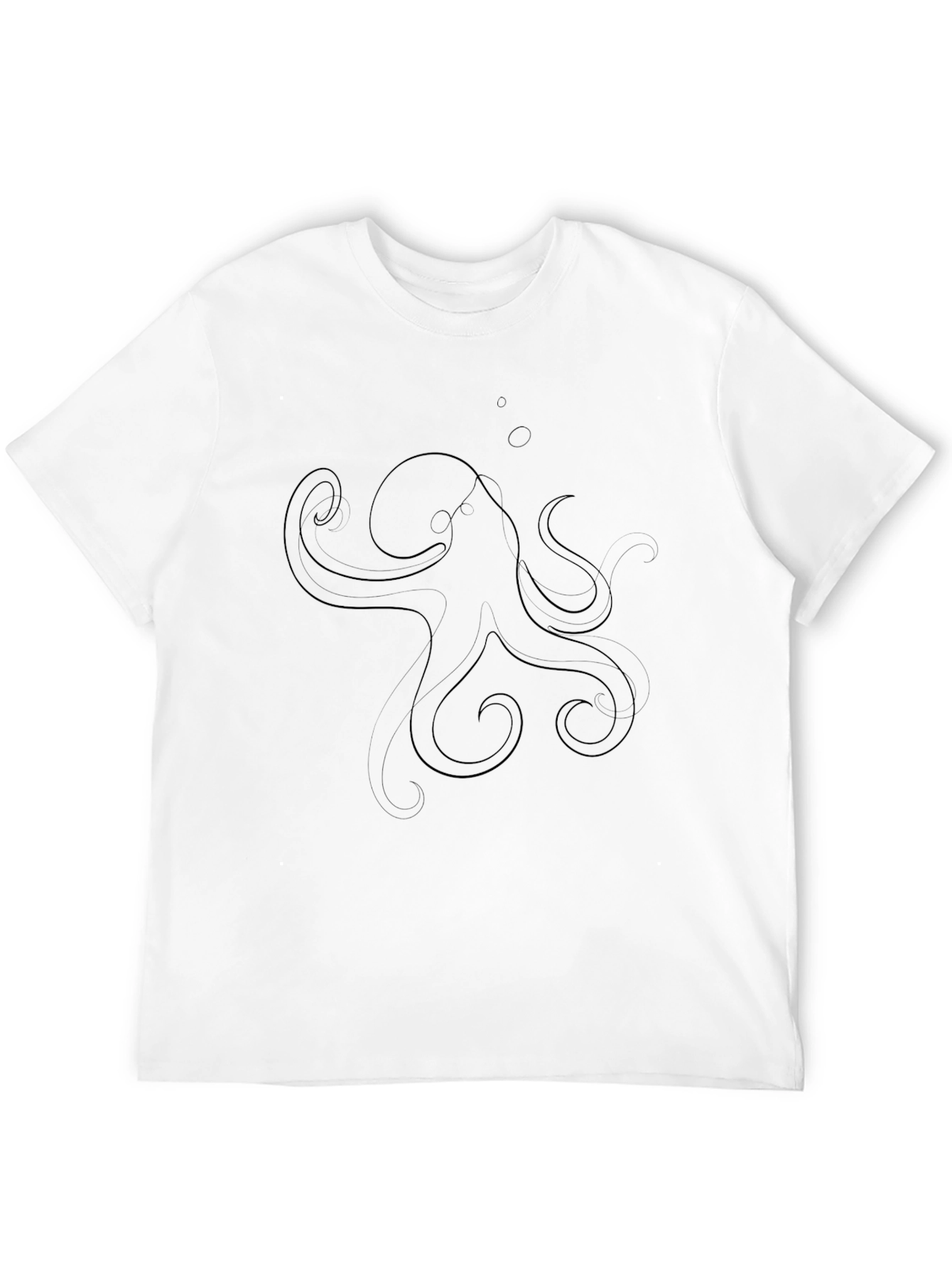 Octopus Graphic Black T-Shirt