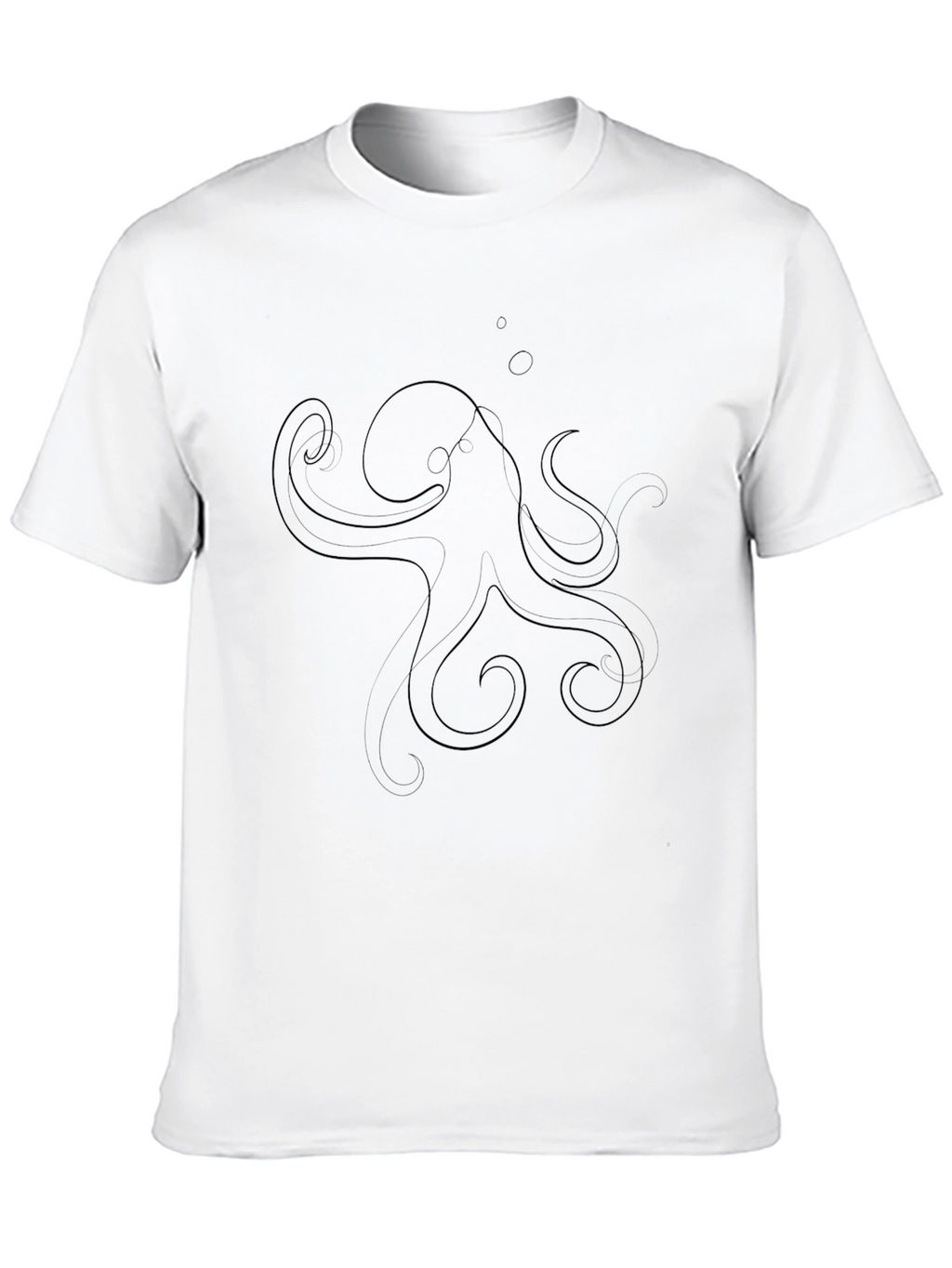 Octopus Graphic Black T-Shirt