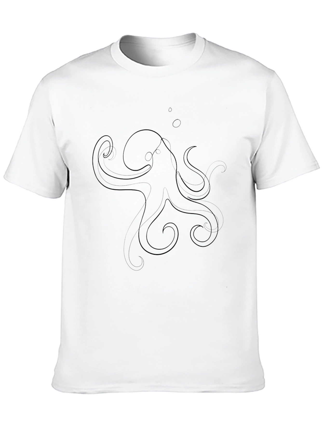 Octopus Graphic Black T-Shirt