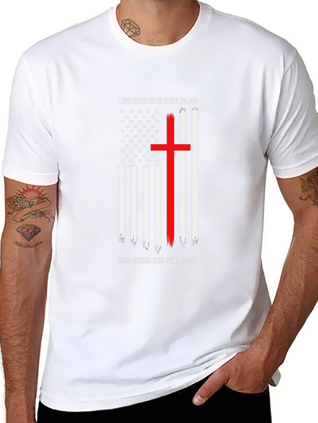 Patriotic Christian T-Shirt - Stand for the Flag