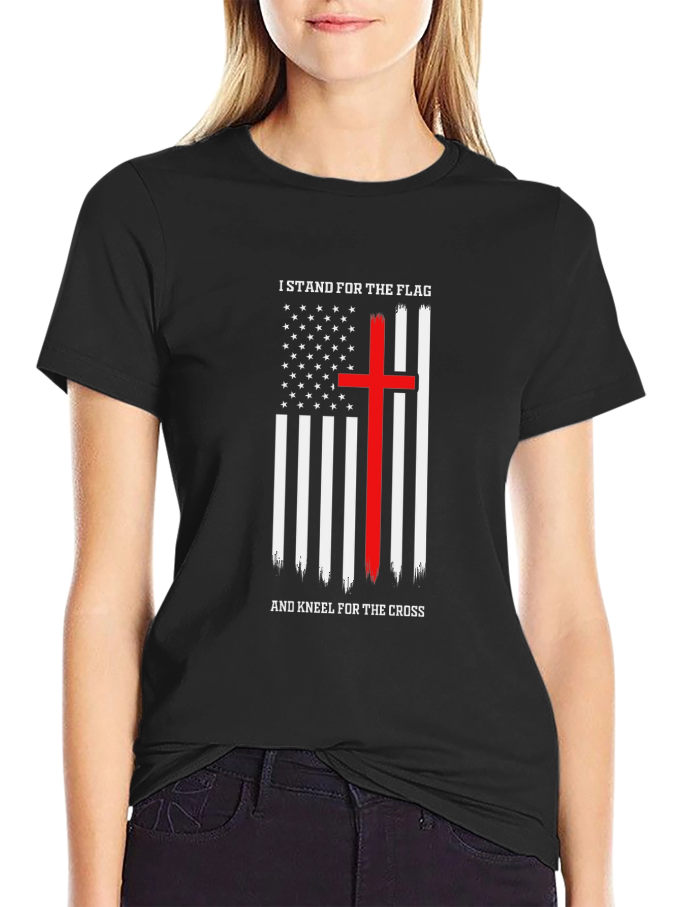 Patriotic Christian T-Shirt - Stand for the Flag