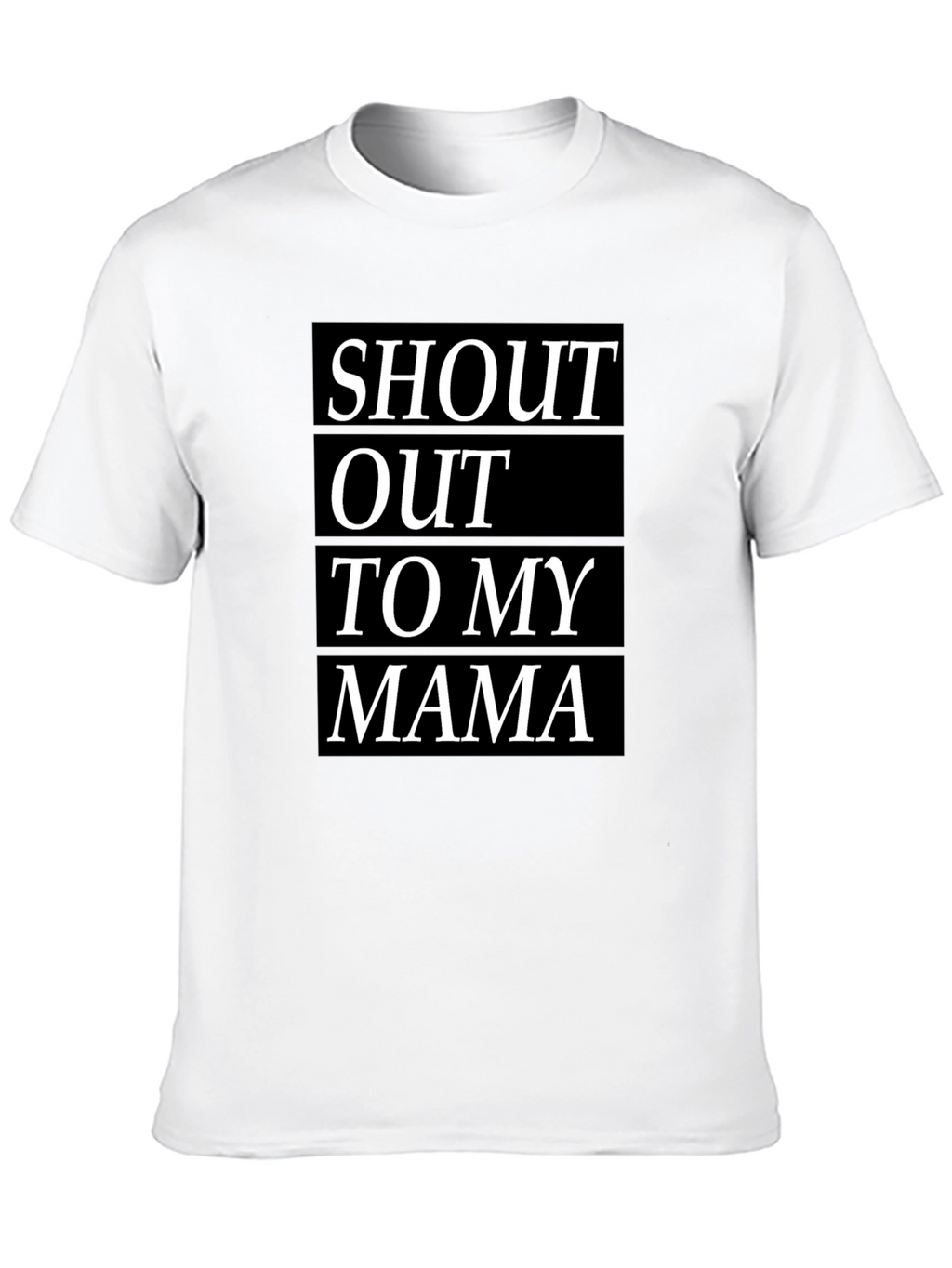 Shout Out To My Mama Black T-Shirt