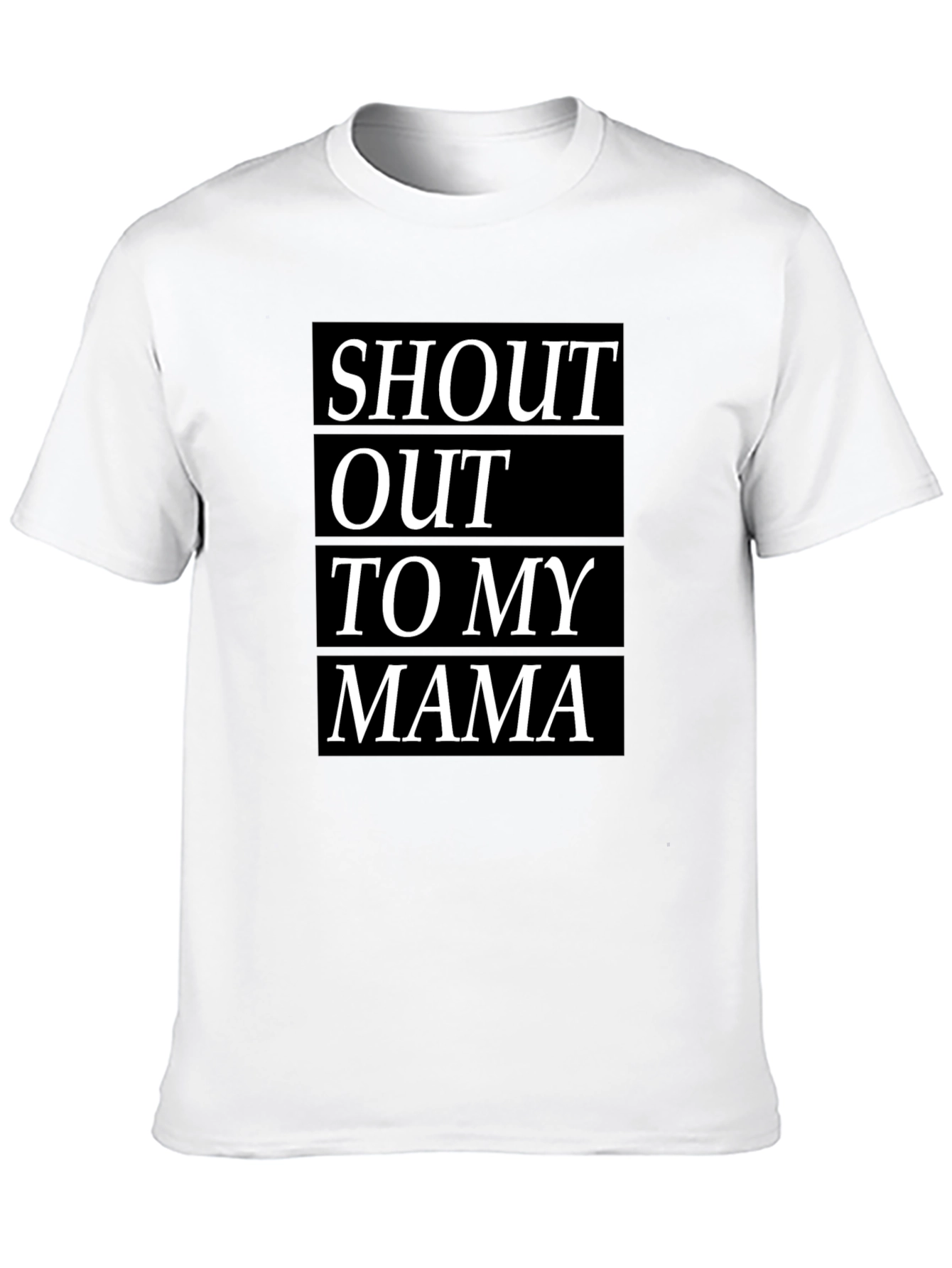 Shout Out To My Mama Black T-Shirt
