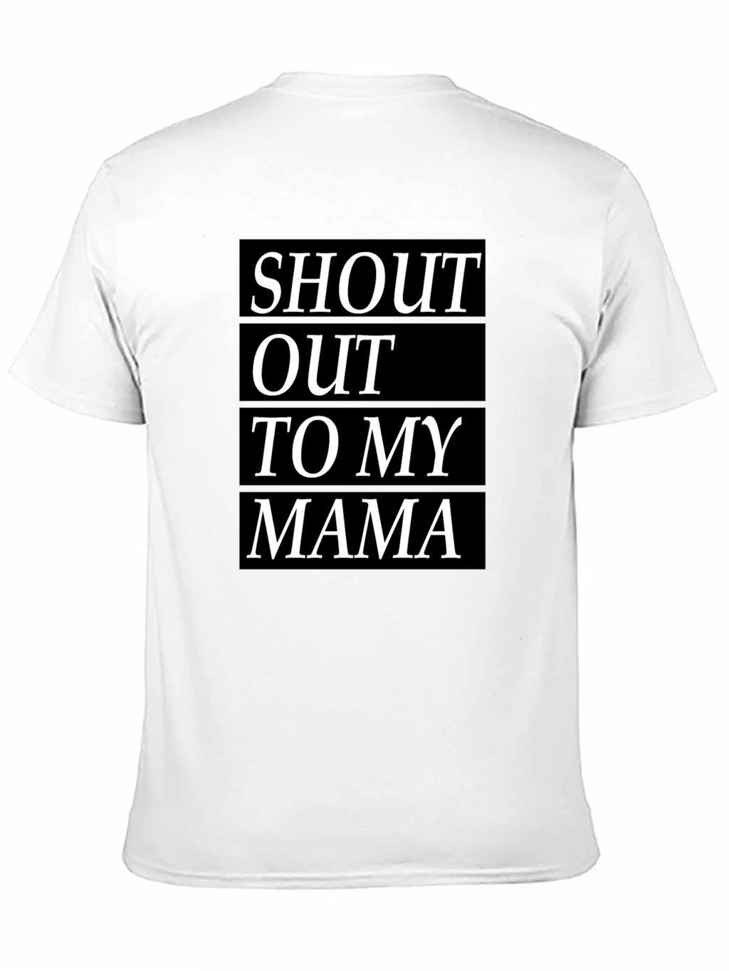 Shout Out To My Mama Black T-Shirt