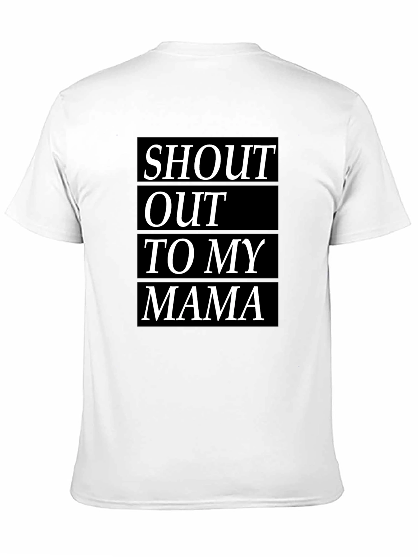 Shout Out To My Mama Black T-Shirt