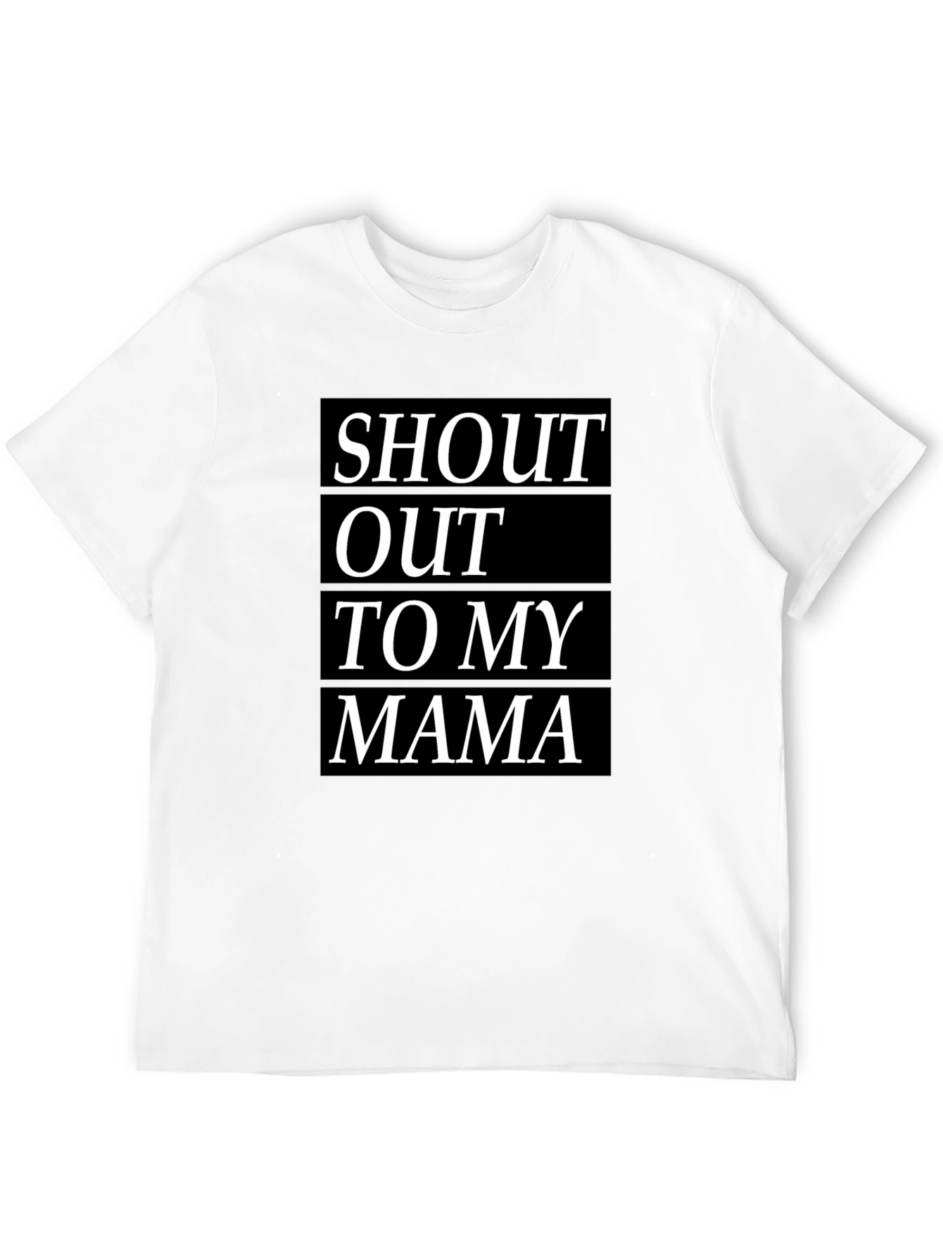 Shout Out To My Mama Black T-Shirt