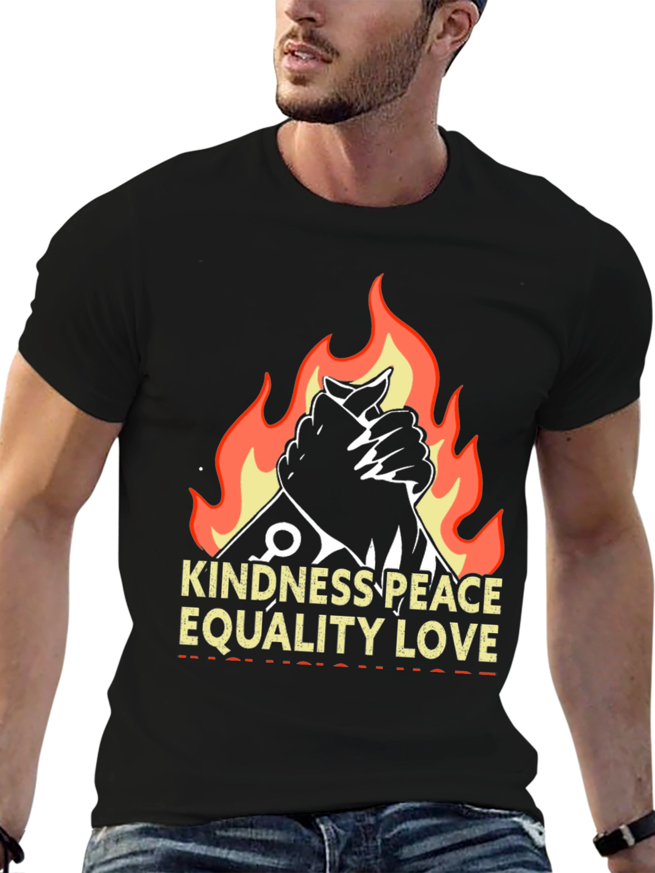 Kindness Peace Love Graphic T-Shirt