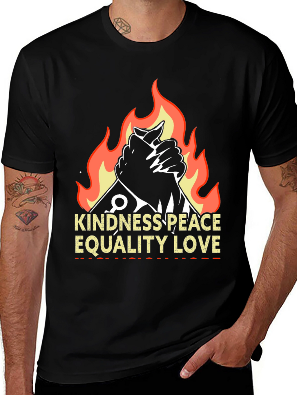 Kindness Peace Love Graphic T-Shirt