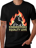 Kindness Peace Love Graphic T-Shirt