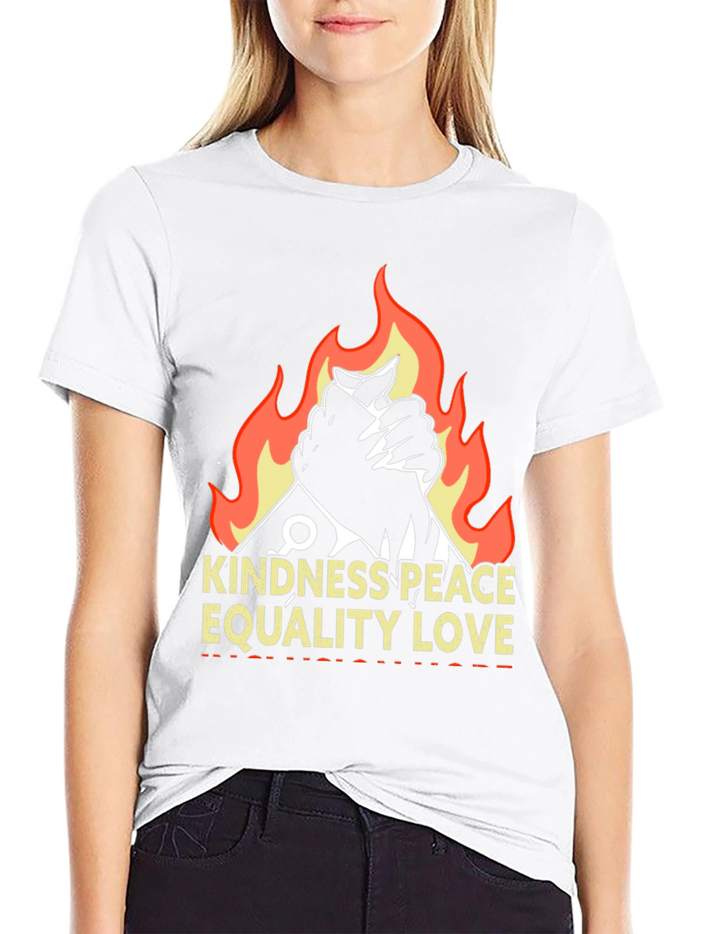 Kindness Peace Love Graphic T-Shirt
