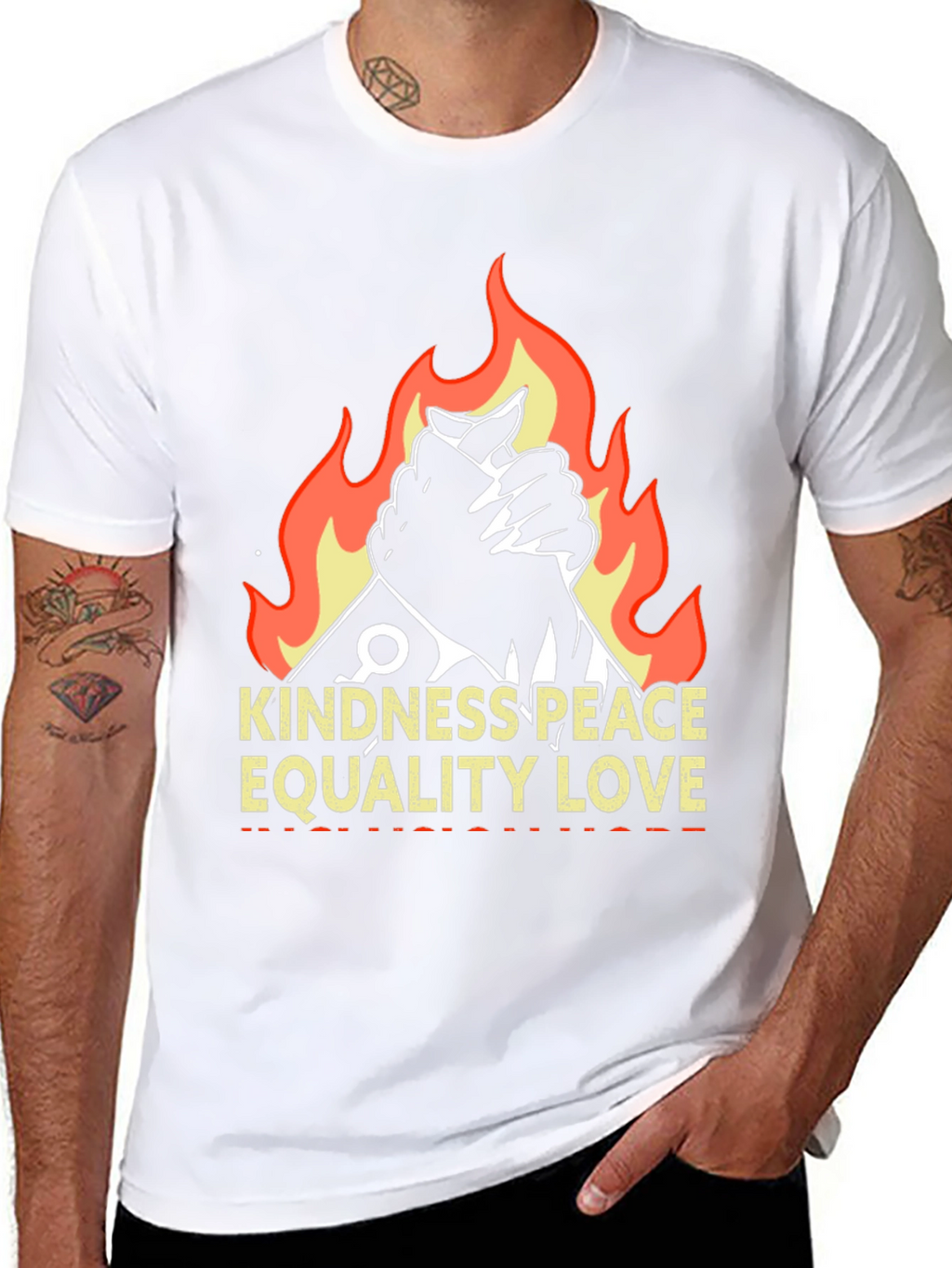 Kindness Peace Love Graphic T-Shirt
