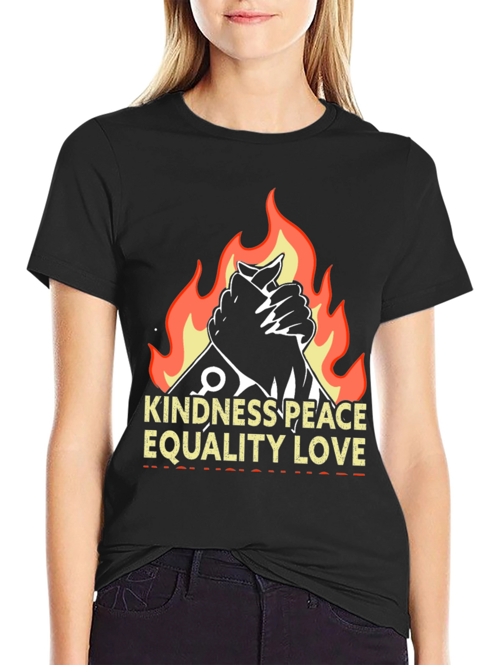 Kindness Peace Love Graphic T-Shirt