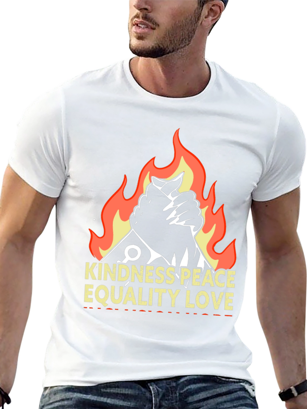Kindness Peace Love Graphic T-Shirt