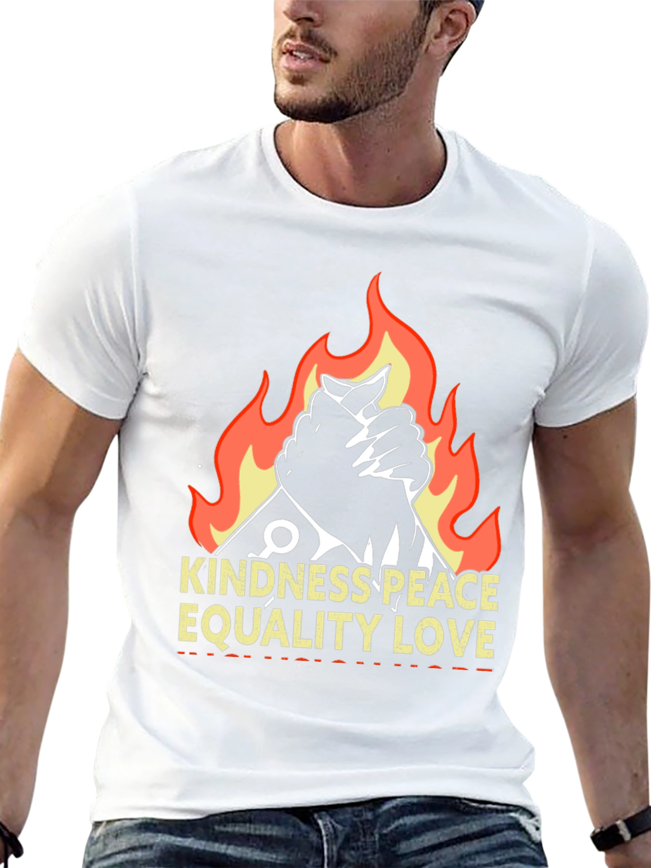 Kindness Peace Love Graphic T-Shirt