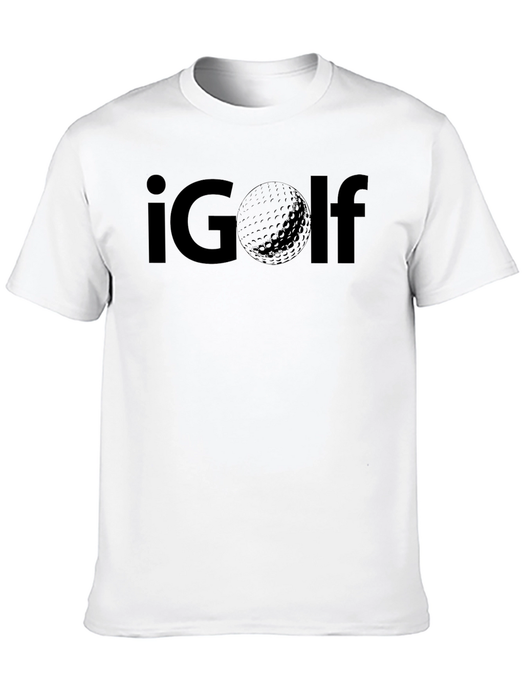 iGolf Graphic Tee - Black Cotton Golf Lover T-Shirt
