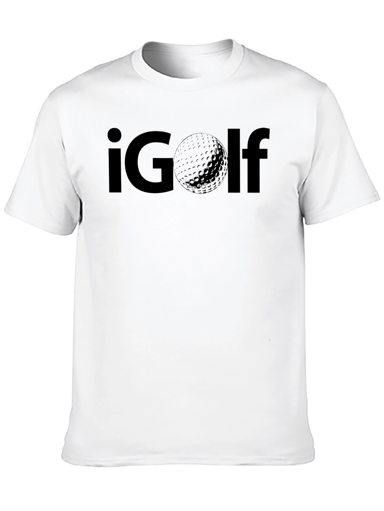 iGolf Graphic Tee - Black Cotton Golf Lover T-Shirt