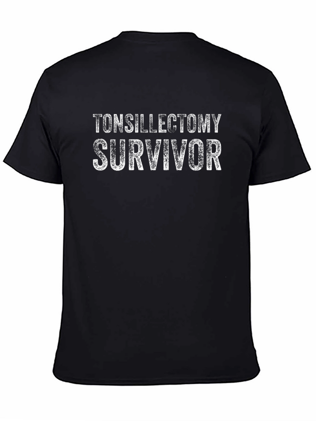 Tonsillectomy Survivor T-Shirt - Unisex Black Tee