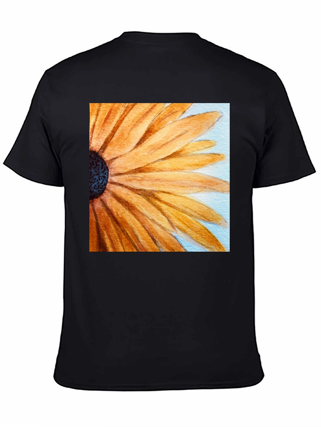 Sunflower Graphic Tee - Black Cotton Casual Top